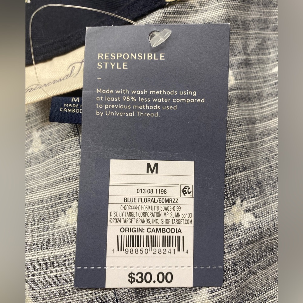 Universal Thread Sleeveless Button-Down Floral Dr… - image 13
